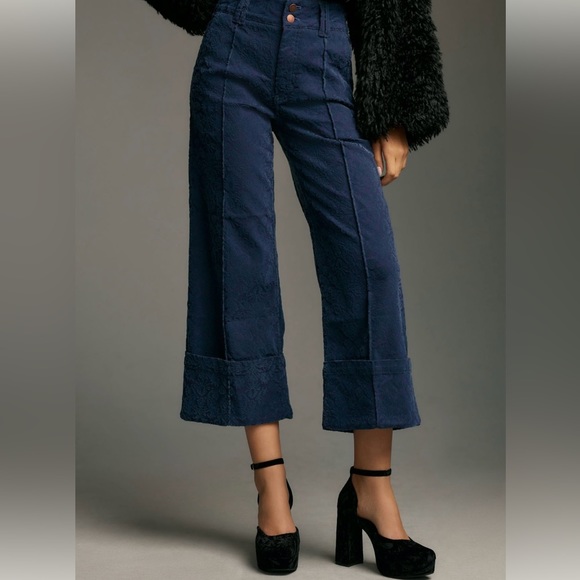 Anthropologie Pilcro Lennox Cuffed Wide-Leg Pants - Picture 2 of 6